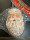 Rare Vintage Antique Large Santa Face Christmas Ornament 1991 Silvestri