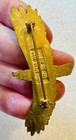 Vintage Wm William Spear Enamel Hat Lapel Pin Brooch - Soaring Bald Eagle
