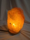 Pink Himalayan Salt Crystal Rock Lamp Wooden Base Usb Night Light 7 Inches Tall