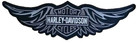 Harley Davidson Large Eagle 15  Grey Embroidered Patch Sew   Iron-on Free Ship