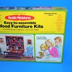 1976 Realife Miniatures 1 12 Scale Heritage Series Library Wooden Dollhouse Kit