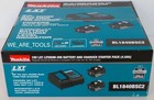 New Makita Bl1840bsc2  Starter Kit  2  18v Genuine 18v Batteries 4 0 Ah  Charger