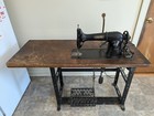Singer 31-15 Industrial Sewing Machine  works Great  Table Needs Work