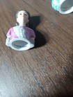 Lot Of 8 Avon American Ladies Fashion Head Porcelain Thimbles 1982 1983 1984