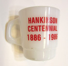 Old Schildberger Mobil Hankinson Nd Centennial Galaxy Red White Glass Coffee Mug