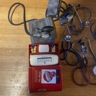 Vintage Doctor   s Kit Army Stethoscope  Blood Pressure Sphygmomanometer  More   