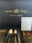 Bestecke Solingen W  Germany 23 24 Karat Gold Plated Flatware 71 Piece Set