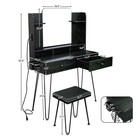 Makeup Vanity Table Set With Charging Station   Vanity Stool Dressing Table Desk