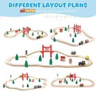 Wooden Train Tracks Lot Railway Pieces Set Play For Thomas The Train Brio