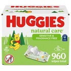 Baby Wipes Huggies Natural Care Sensitive Baby Wipes  Unscented Multiple Count