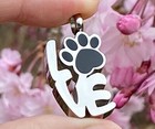 Pet Cremation Jewelry Love Paw Print Pendant Urn Holds Ashes Dog Cat Ash Cremain