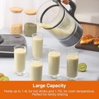 Soymilk Maker Machine - Heated Blender  1 75l Capacity  Low Noise  Brushless Mot