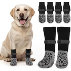 4-pack Anti-slip Dog Socks With Strong Grip Paw Protection For Pets