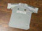 Los Angeles Galaxy Adidas Mens Mls Soccer Futbol Gray Jersey Short Sleeve Size L