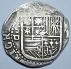 1556-98 Philip Ii Spanish Silver 1 Reales Genuine 1500s Colonial Pirate Cob Coin