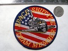 Space Shuttle Team Member Patch American usa Flag Backdrop Nasa