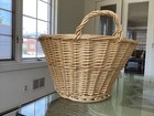 Large Vintage Wicker Laundry Basket