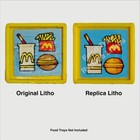Vintage Playskool Familiar Places Mcdonald s  430 - Replica Food Tray Lithos  6 