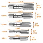 5-piece Npt Pipe Tap Set Precision Carbon Steel Npt Tap Set For Clean Accurat   