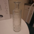 Vintage 1958 Schenley Reserve Whiskey Bottle Snowflake Pattern No Stopper