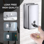 Commercial Soap Dispenser Wall Mount Stainless Steel Manual Liquid Pump Rust-pro