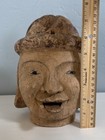 Antique Burmese Puppet Head 8    Asian Carved Wood Glass Eyes Movable Tongue