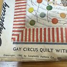 Rare Simplicity 1947 Embroidery   Appliqu   Transfer Pattern Ff Uncut 
