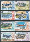 1980-1981 Norfolk Island Aircraft Set Of 16 Fine Mint Mnh