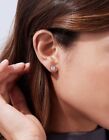 2 Ct Princess Cut Vvs1 d Lab Created Stud Earrings 14k White Gold 6mm Push Back