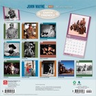John Wayne In The Movies Official   2027 12x24   hanging  Square Wall Calendar