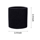 6 Pack Wrist Sweatbands Tennis Wrist Bands Absorbent Sweatbands For Football Ba