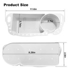 Hiumi 2 Pack Boat Caddy Organizer Marine Cup Holder Universal Fit White