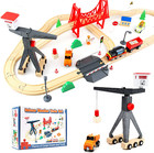Wooden Train Tracks For Thomas The Train Brio Lot Railway Pieces Set Play 56pc