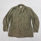 Vtg Og-107 Military Us Army Water Repellant Field Coat Jacket 1958 - Medium Long