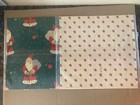 Lot Of 2  Vintage Hallmark Gift Wrap Paper 8 1 3 Sq Ft Nip Santa Poinsettias