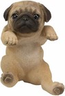 Ebros Pot Pal Hanging Pug Puppy Pooch Dog Statue 6 5  Tall With Glass Eyes