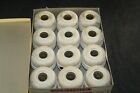 12 Vintage J p Coats Six Cord Big Ball Mercerized Crochet Thread Ecru 400 Yards