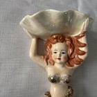 Rare Japanese Made Vintage Norcrest Mermaid Soap Dish Wall Plaque Figurine Decor