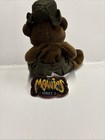 Vintage 1998 Meanies Series 2 Burny The Bear Burnt Fire Plush W  Tag