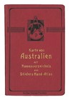 Antique Map  australien  commonwealth Of Australia  In 4 Blaettern perthes  1902