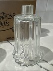 4 Homco Home Interiors Royal Jewelite Peg Votive Candle Holders Clear Crystal