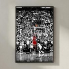 Michael Jordan The Last Shot Poster  Chicago Bulls Basketball Wall Art