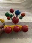 Vintage Kouvalias Wooden Slug caterpillar Pull Toy Made In Greece