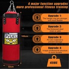 Heavy Boxing Punching Bag Gloves Set For Mma Kickboxing Karate Home Gym Unfilled