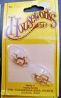 2 Pks Dollhouse Miniature Houseworks  1123 - Brass Window Pulls - 1 12 Scale Nos