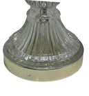 Vintage Underwriters Laboratories 12  Table Lamp Portable Nightlight Glass Metal