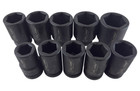 10pc Sae Deep Impact Socket 1  Inch Drive 6 Point Sockets 1  - 2 