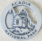 Rare - Circa 2012 - Acadia National Park - Bass Harbor Lighthouse Die Cut Token