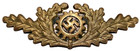 Rare Wwii Daf German Labor Front Factory Brigade Soldier Cap Badge