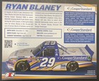 Autographed 2012 Ryan Blaney  29 Cooper Standard Official Hero Card  brad Keselo